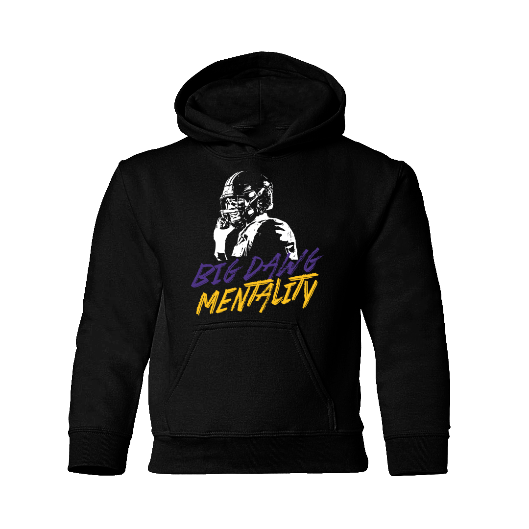 Big Dawg Mentality Kid Purple Hoodie