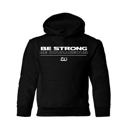 Be Strong, Be Courageous Purple Kid Hoodie