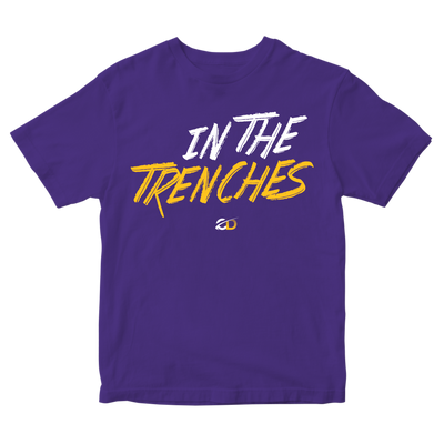 In the Trenches Purple Kid Shirt