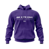 Be Strong, Be Courageous Purple Hoodie
