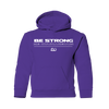 Be Strong, Be Courageous Purple Kid Hoodie